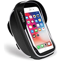 LEMEGO Soporte Bolsa Movil Bicicleta- Bolsa Bicicleta Impermeable- Funda Móvil Soporte de Bici Manillar para Ciclista…